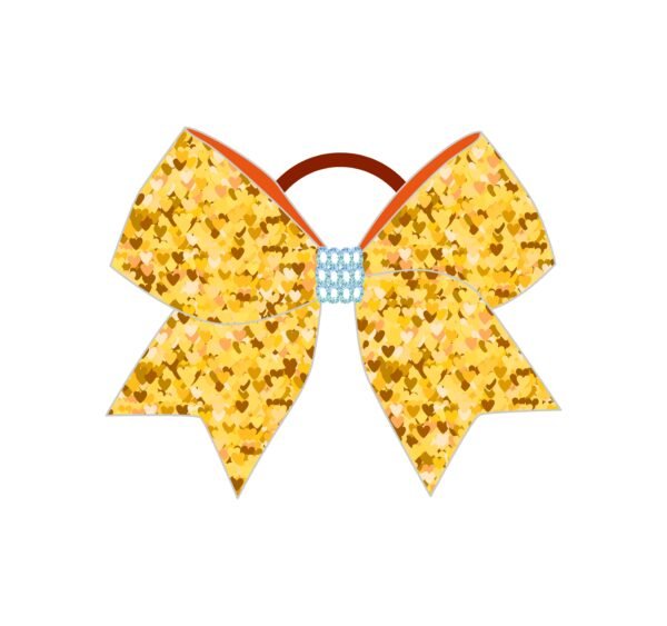Gold pearlescent bow