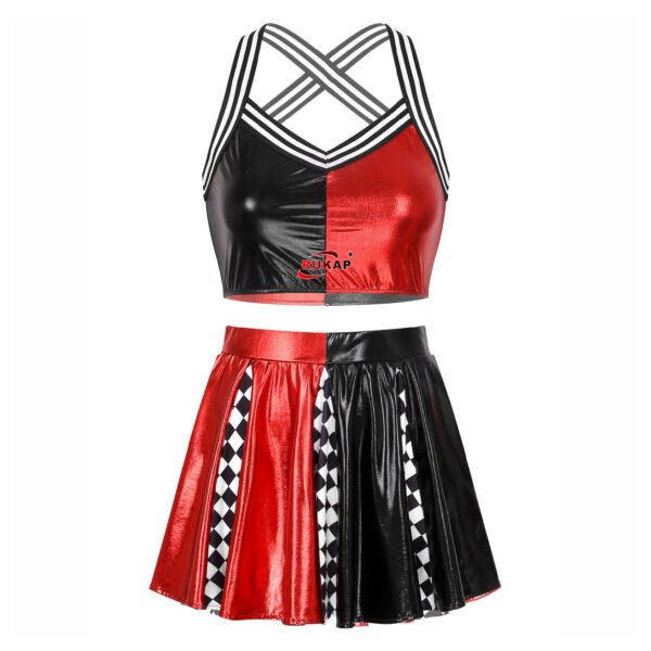 Customize girls sparkle Cheerleading Uniforms girls cheer cheerleader costume