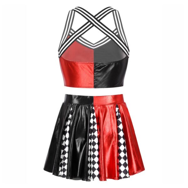 Customize girls sparkle Cheerleading Uniforms girls cheer cheerleader costume - Image 2
