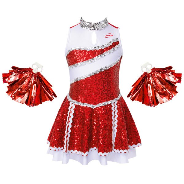 Rukap free design team uniforms sexy cheerleader skirt custom cheer dance costumes cheerleading outfits - Image 3