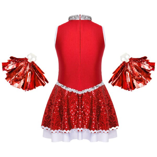 Rukap free design team uniforms sexy cheerleader skirt custom cheer dance costumes cheerleading outfits - Image 4