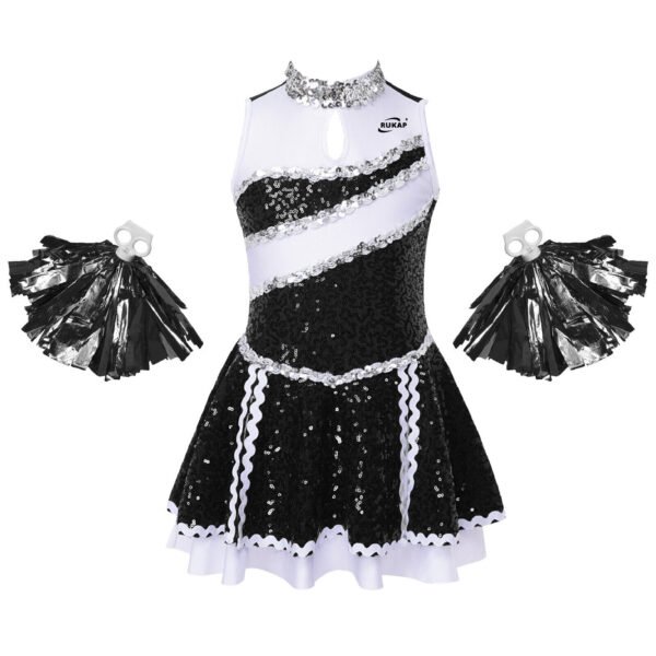 Rukap free design team uniforms sexy cheerleader skirt custom cheer dance costumes cheerleading outfits