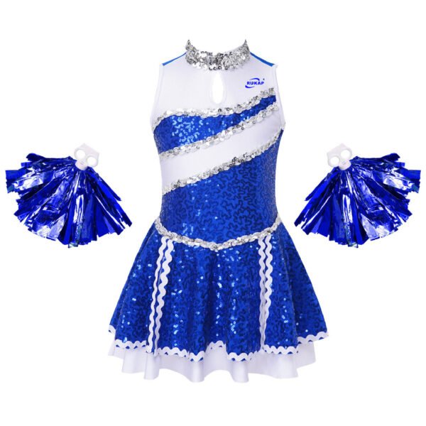Rukap free design team uniforms sexy cheerleader skirt custom cheer dance costumes cheerleading outfits - Image 5